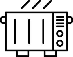 Symbol für elektrische Heizungslinie vektor