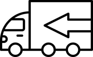 LKW-Liniensymbol vektor