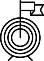 Symbol für die Ziellinie vektor