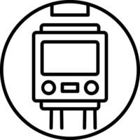 Metro Linie Symbol vektor