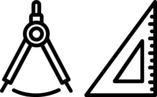 Symbol für die Geometrielinie vektor