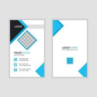 modern Fachmann minimalistisch Vertikale Geschäft Karte oder Besuch Karte Design Vorlage vektor
