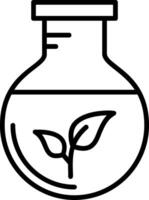 Grün Chemie Linie Symbol vektor