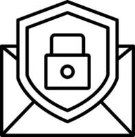 e-post skydd ikoner design vektor