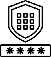 Code Sicherheit Symbole Design vektor