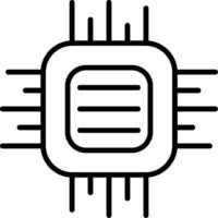 CPU-Leitungssymbol vektor