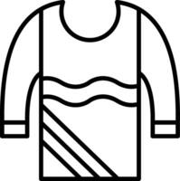 Pullover-Liniensymbol vektor