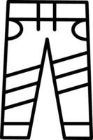 Symbol für Jeanslinie vektor