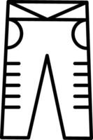 Jean-Linie-Symbol vektor
