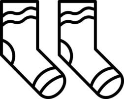 Socken-Liniensymbol vektor