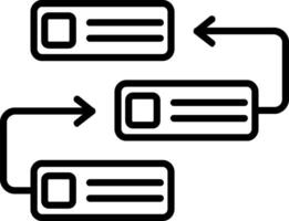 Symbol für die Rückstandslinie vektor