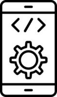 Symbol für die Softwareentwicklungslinie vektor