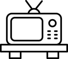 TV-Leitungssymbol vektor