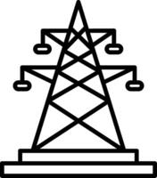 Symbol für elektrische Leitung vektor