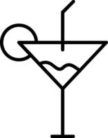Symbol für die Cocktaillinie vektor