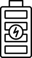 Batteriezeilensymbol vektor