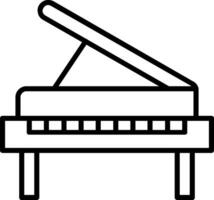 Symbol für Klavierlinie vektor