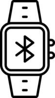 Bluetooth-Liniensymbol vektor