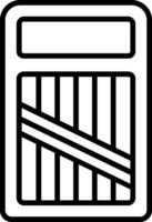 Allesschneider Linie Symbol vektor