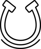 Symbol für Hufeisenlinie vektor