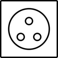Symbol für die Wandsteckdose vektor