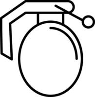 Symbol für Granatenlinie vektor