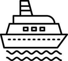 Symbol für die Schiffslinie vektor