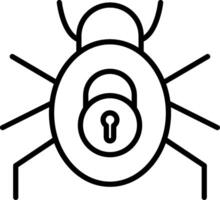 säkerhet insekt ikoner design vektor