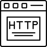 HTTP-Zeilensymbol vektor