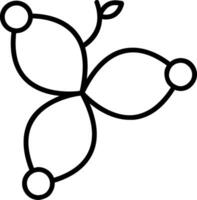 Stachelbeeren Linie Symbol vektor