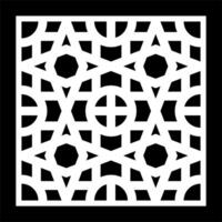 abstrakt Geometrie Muster zum Dekoration, Hintergrund, und cnc Laser- Schneiden vektor