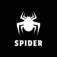 Spinne Logo Design Silhouette Vorlage vektor