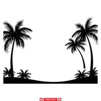 Küsten schick erheben Ihre Projekte mit schick und anspruchsvoll Palme Baum s. vektor