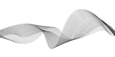 modern Welle Linie Hintergrund. abstrakt fließend Linie Muster. schwarz Linien auf Weiß Hintergrund. wellig Streifen auf Weiß isoliert Hintergrund. vektor