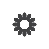 Gänseblümchen Kamille Symbol im eben Stil. Blume Illustration auf isoliert Hintergrund. Blumen- Zeichen Geschäft Konzept. vektor