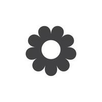 daisy kamomill ikon i platt stil. blomma illustration på isolerat bakgrund. blommig tecken företag begrepp. vektor