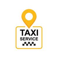 Taxi Bedienung Symbol im eben Stil. Taxi Illustration auf isoliert Hintergrund. Lieferung Unternehmen Zeichen Geschäft Konzept. vektor