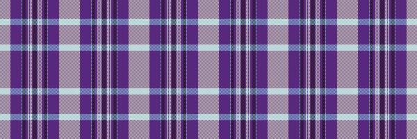 flauschige Textil- prüfen Stoff, Wiederholung Tartan Muster . Hintergrund nahtlos Textur Plaid Hintergrund im violett und Licht Farben. vektor