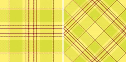 textur kolla upp tyg av mönster sömlös med en bakgrund pläd textil- tartan. uppsättning i guld färger. inbjudan kort design idéer. vektor