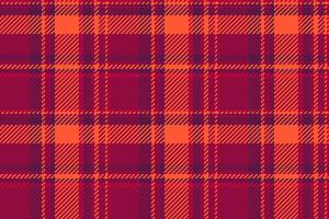 Stoff Hintergrund von Textur Textil- prüfen mit ein Tartan nahtlos Muster Plaid. vektor