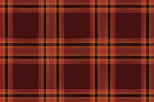 prüfen nahtlos Hintergrund von Tartan Textil- Plaid mit ein Muster Stoff Textur. vektor