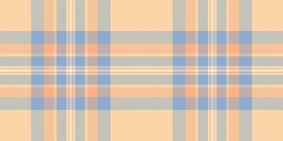 vykort textur bakgrund, afrika pläd tartan mönster. mild kolla upp sömlös tyg textil- i orange och pastell färger. vektor