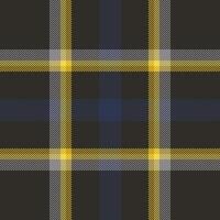 pläd kolla upp mönster. sömlös tyg textur. tartan textil- skriva ut. vektor