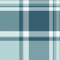 Leinen- Stoff nahtlos, zart Textil- Tartan überprüfen. dekorativ Muster Plaid Textur Hintergrund im cyan und Licht Farben. vektor