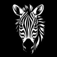 zebra, minimalistisk och enkel silhuett - illustration vektor