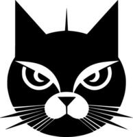 Katze - - minimalistisch und eben Logo - - Illustration vektor