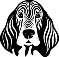 Basset hetzen - - minimalistisch und eben Logo - - Illustration vektor