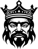 König - - minimalistisch und eben Logo - - Illustration vektor
