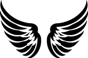 Engel Flügel, minimalistisch und einfach Silhouette - - Illustration vektor