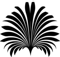 handflatan - svart och vit isolerat ikon - illustration vektor